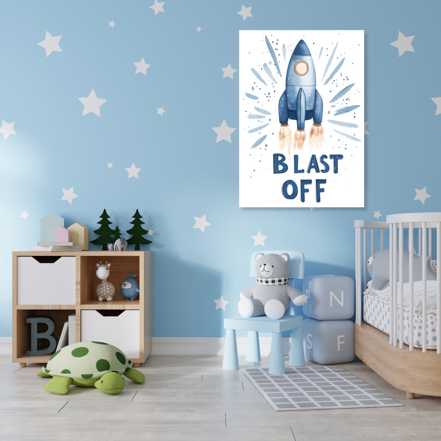 Blast Off Canvas Wall Art Print