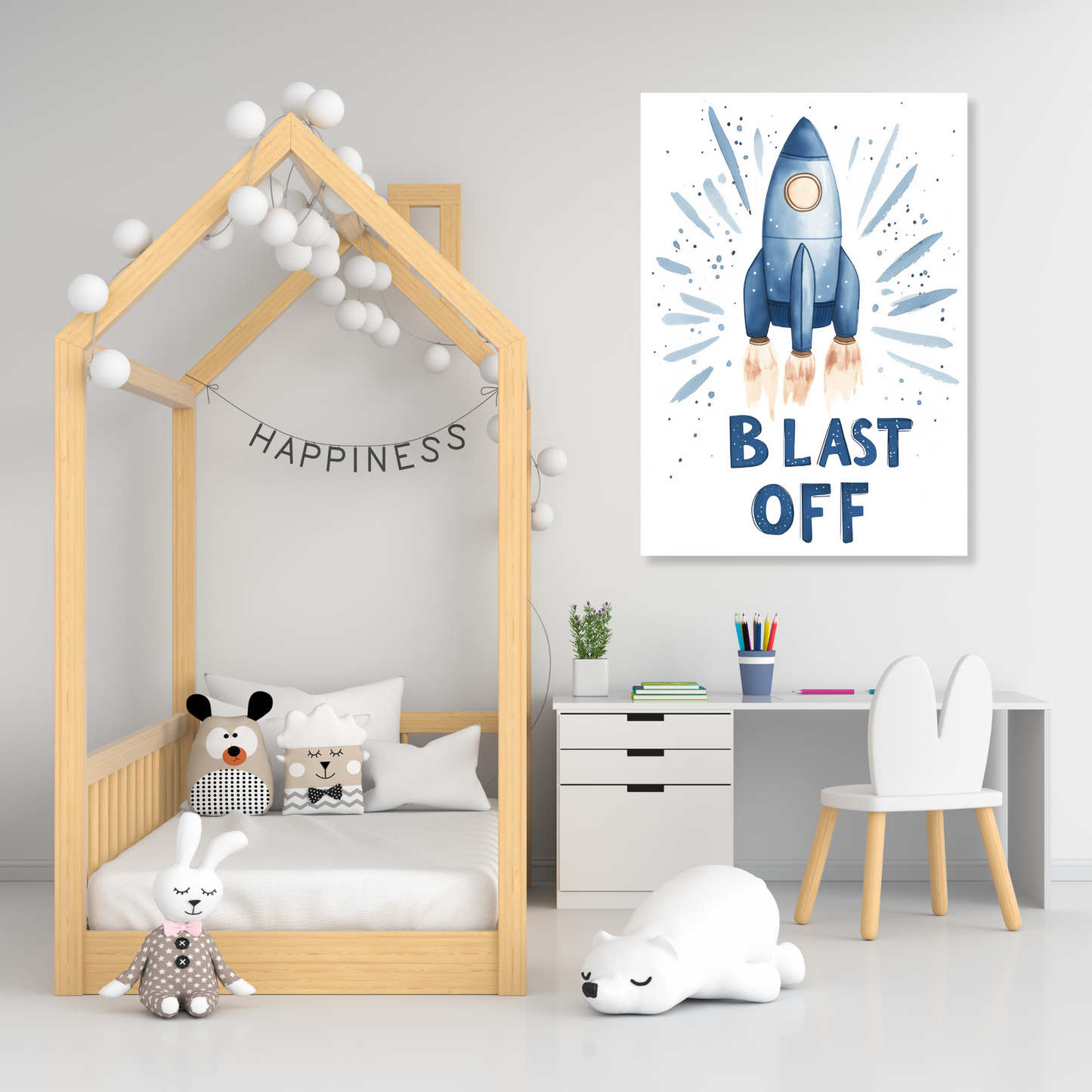 Blast Off Canvas Wall Art Print