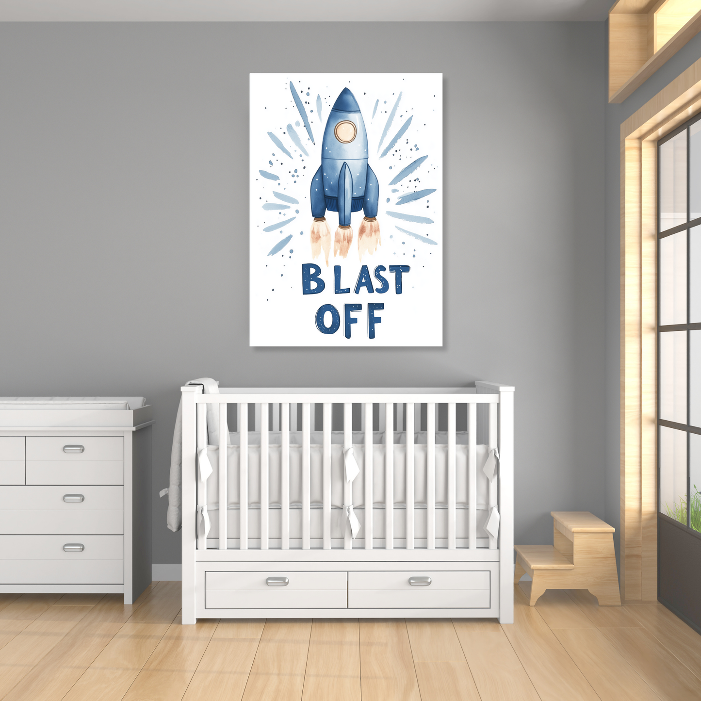 Blast Off Canvas Wall Art Print