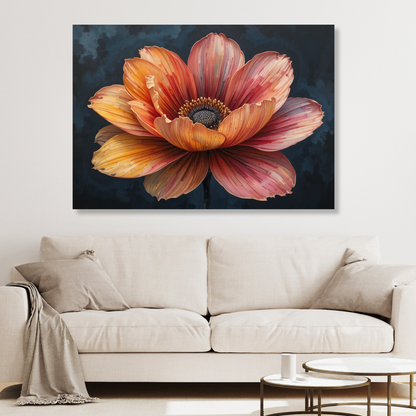 Blush In Bloom Floral Wall Art Canvas Print