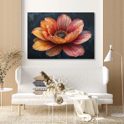 Blush In Bloom Floral Wall Art Canvas Print