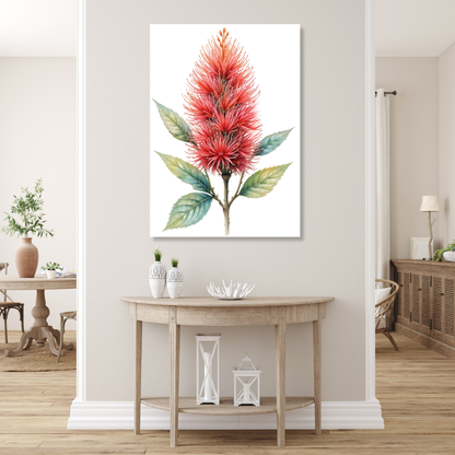 Bottlebrush Flower Wall Art Canvas Print
