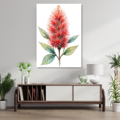 Bottlebrush Flower Wall Art Canvas Print