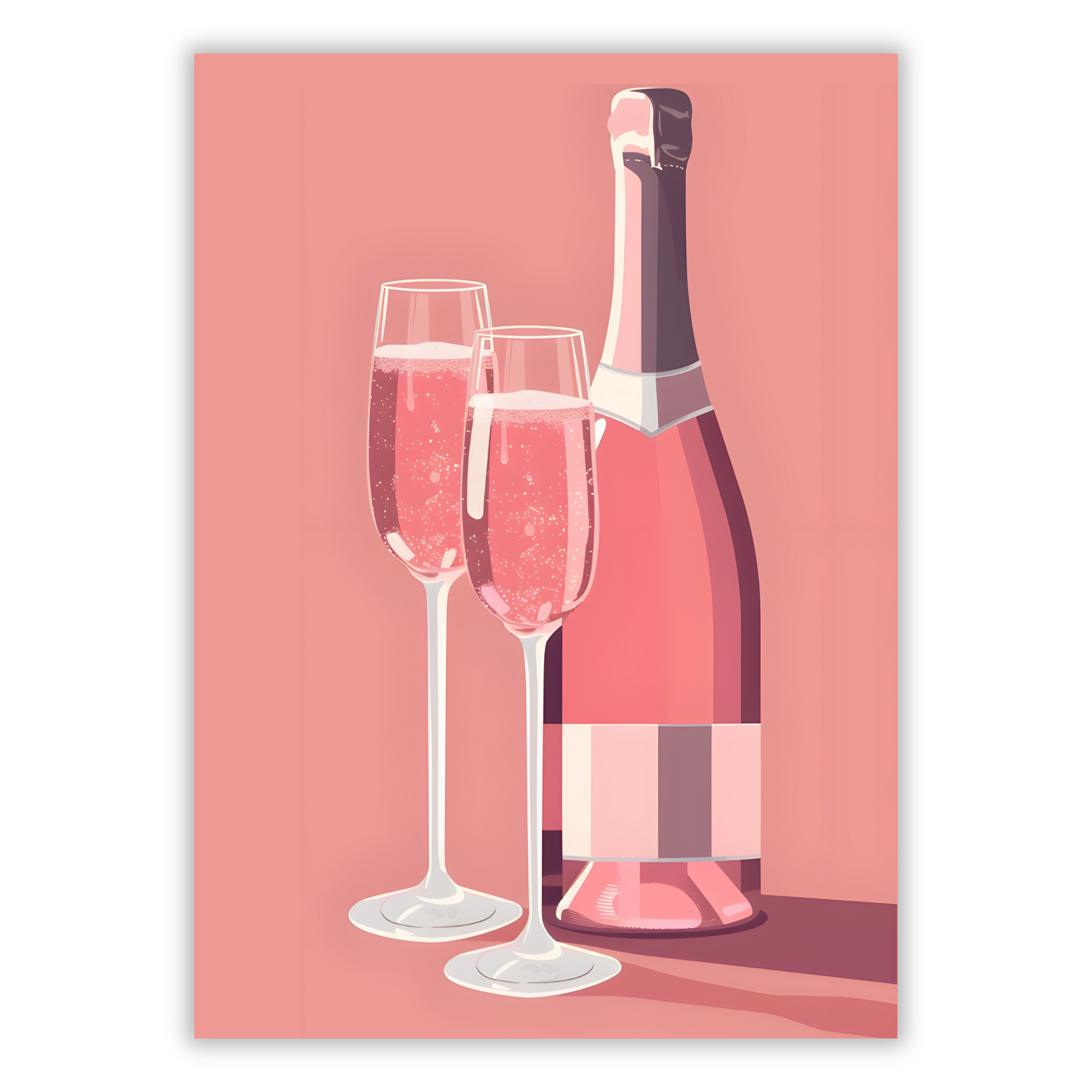 Champagne Wall Art Canvas Print