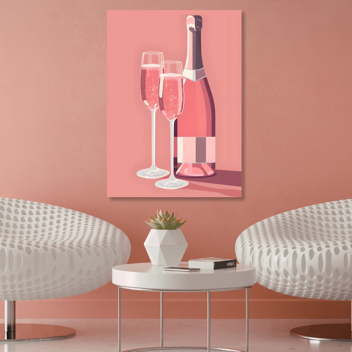 Champagne Wall Art Canvas Print
