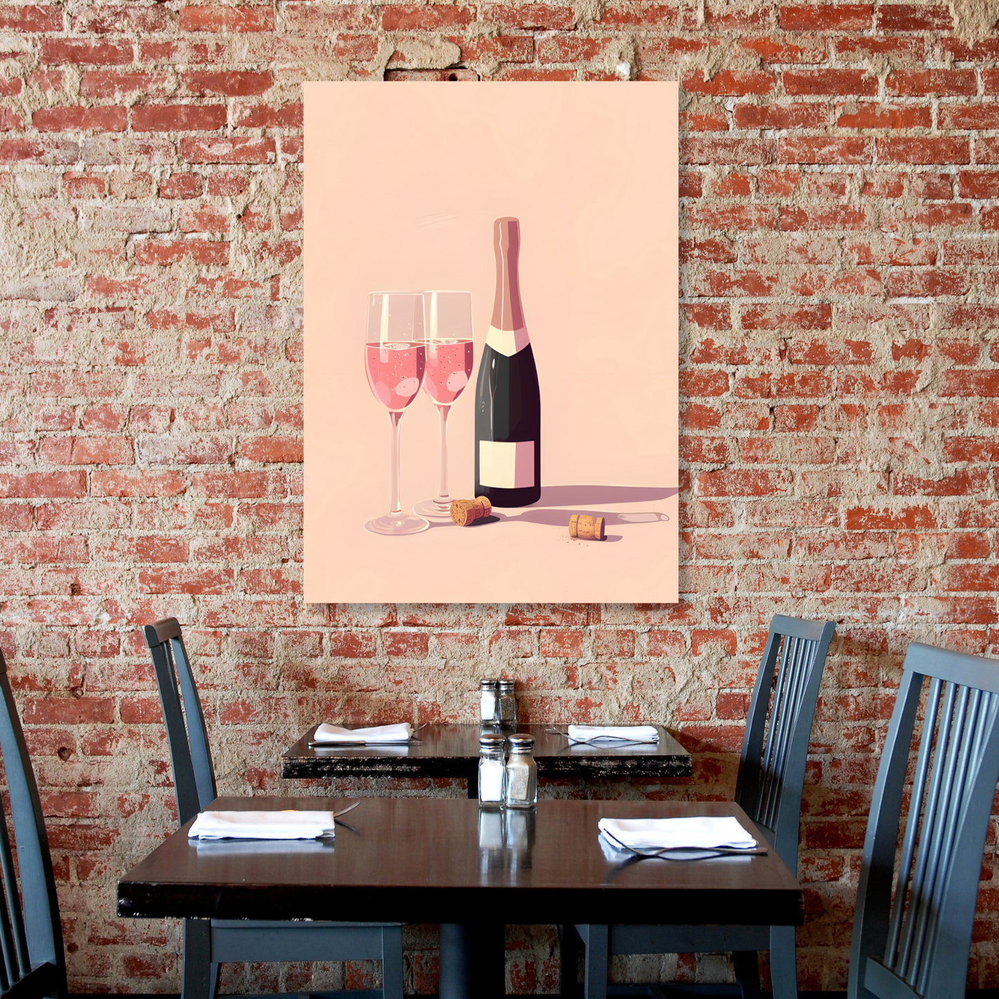 Bottle of Bubbly Wall Art Canvas Print