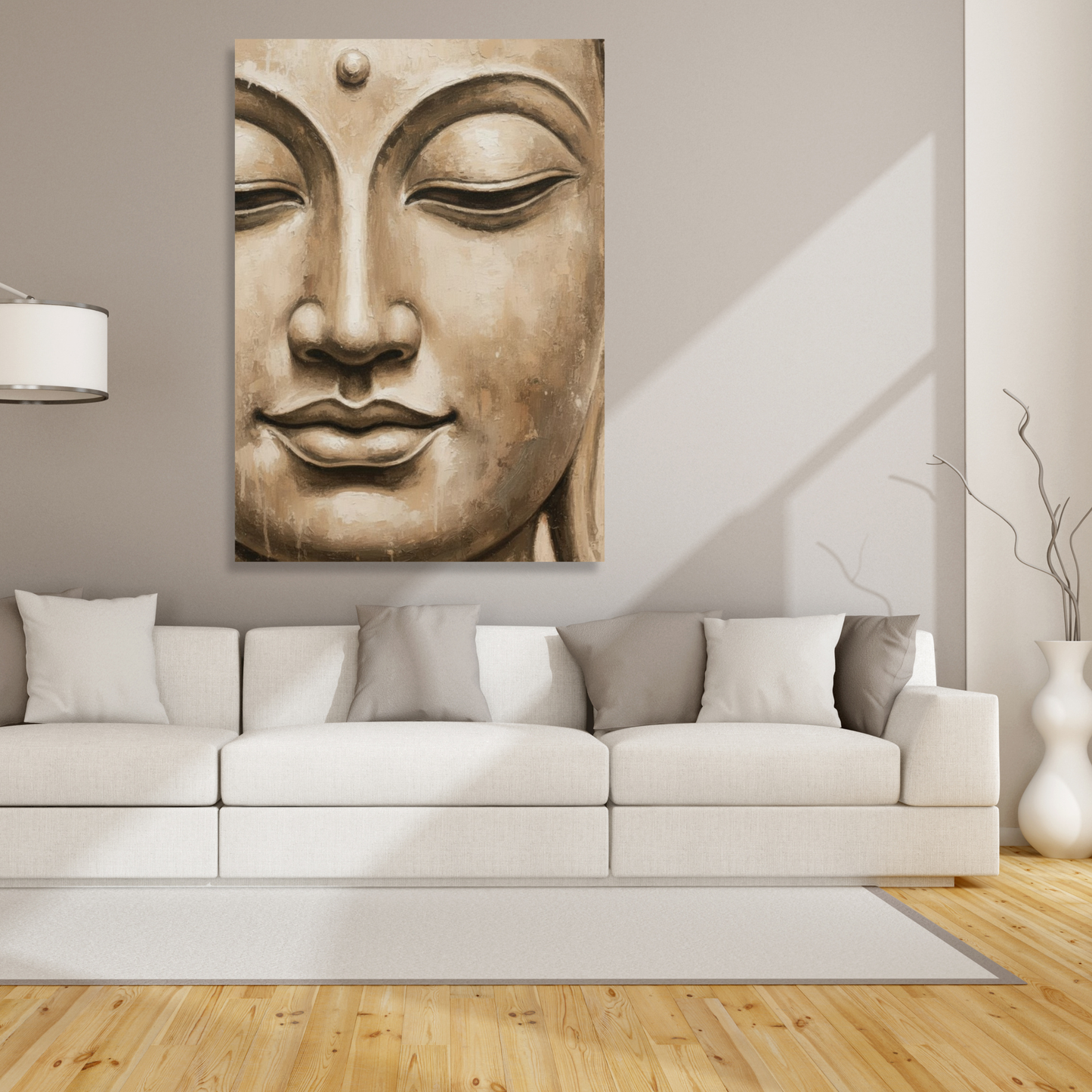 Earthly Buddha Wall Art Canvas Print