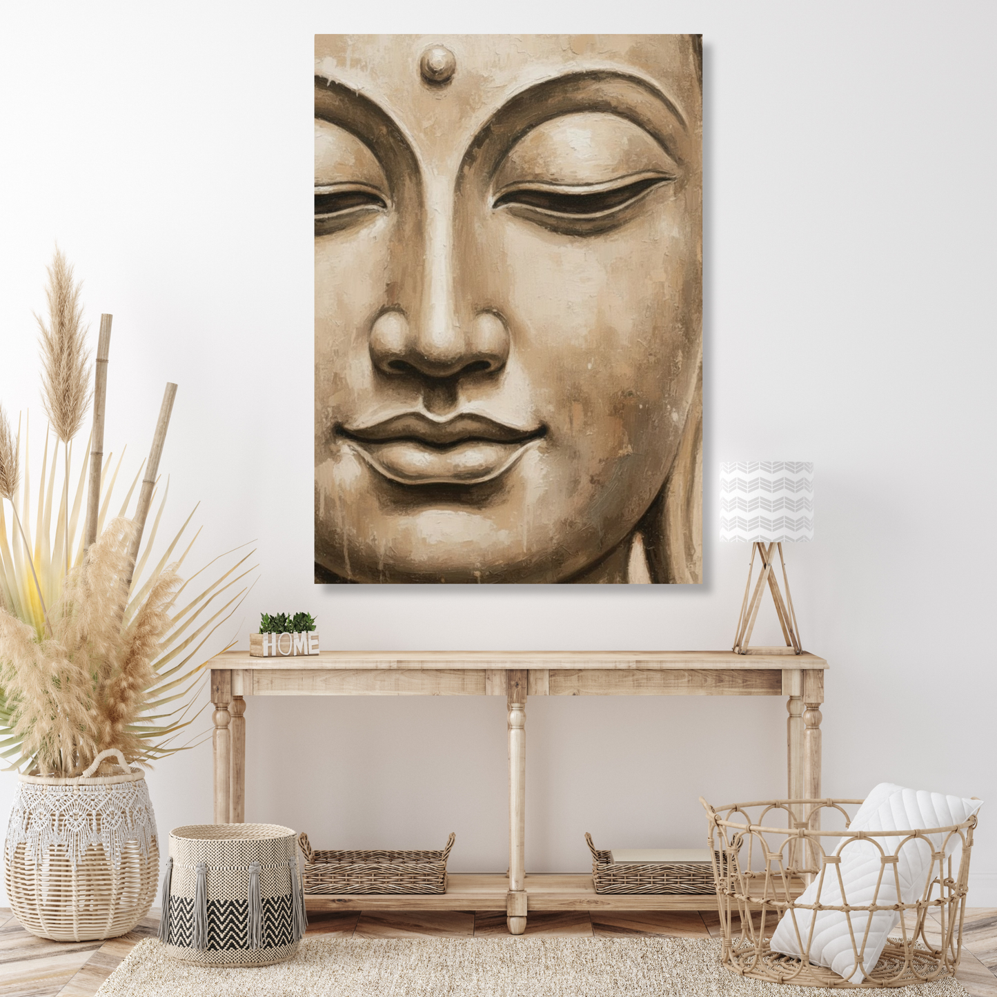 Earthly Buddha Wall Art Canvas Print