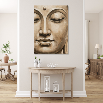 Earthly Buddha Wall Art Canvas Print
