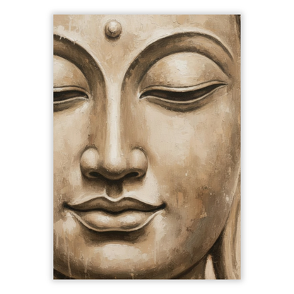 Earthly Buddha Wall Art Canvas Print