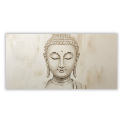 Buddha Earthly Aesthetics Panoramic Wall Art Canvas Print
