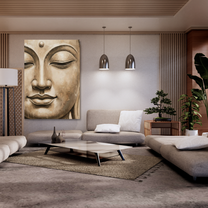 Earthly Buddha Wall Art Canvas Print