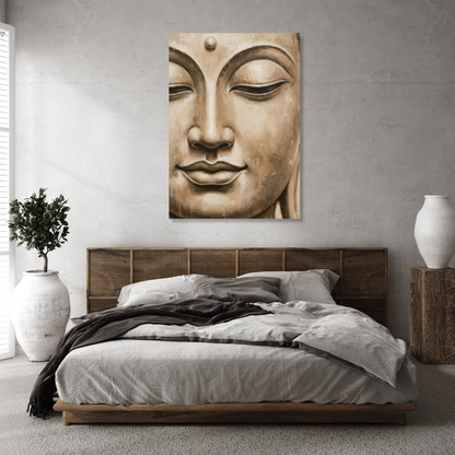 Earthly Buddha Wall Art Canvas Print