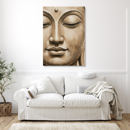 Earthly Buddha Wall Art Canvas Print