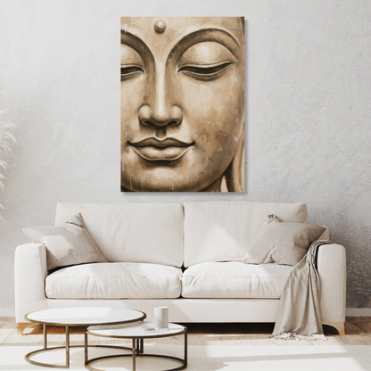Earthly Buddha Wall Art Canvas Print