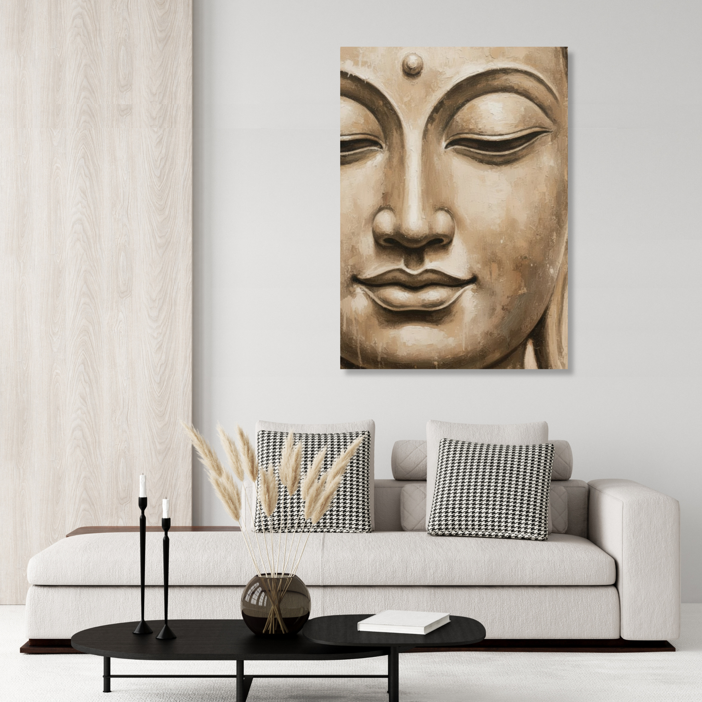 Earthly Buddha Wall Art Canvas Print