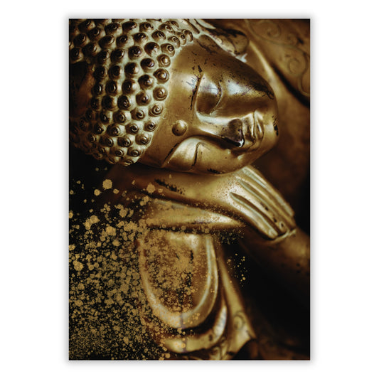 Golden Buddha Wall Art Canvas Print