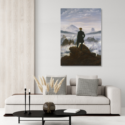 Caspar David Friedrich - Wanderer Above the Sea of Fog Wall Art Canvas Print