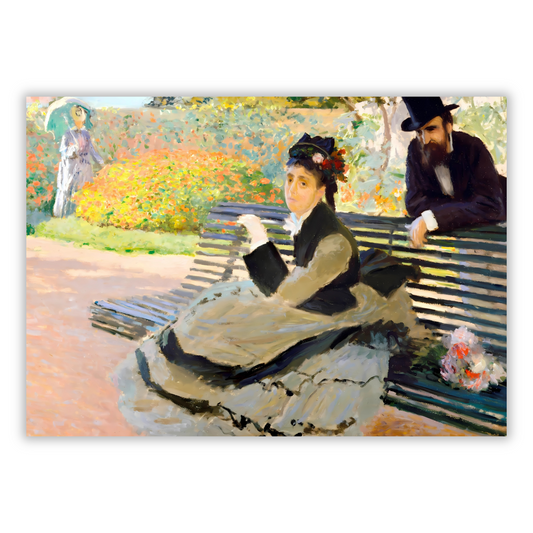 Claude Monet - Camille Monet on a Garden Bench