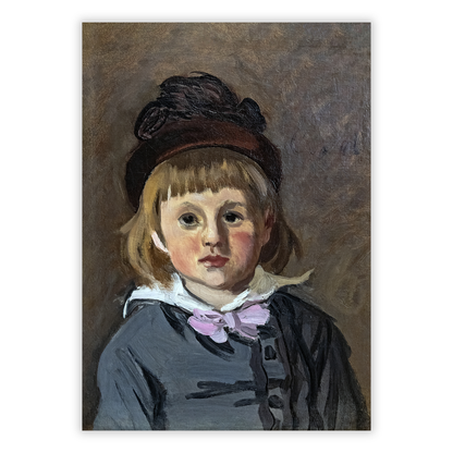 Claude Monet - Portrait of Son Jean Wall Art Canvas Print
