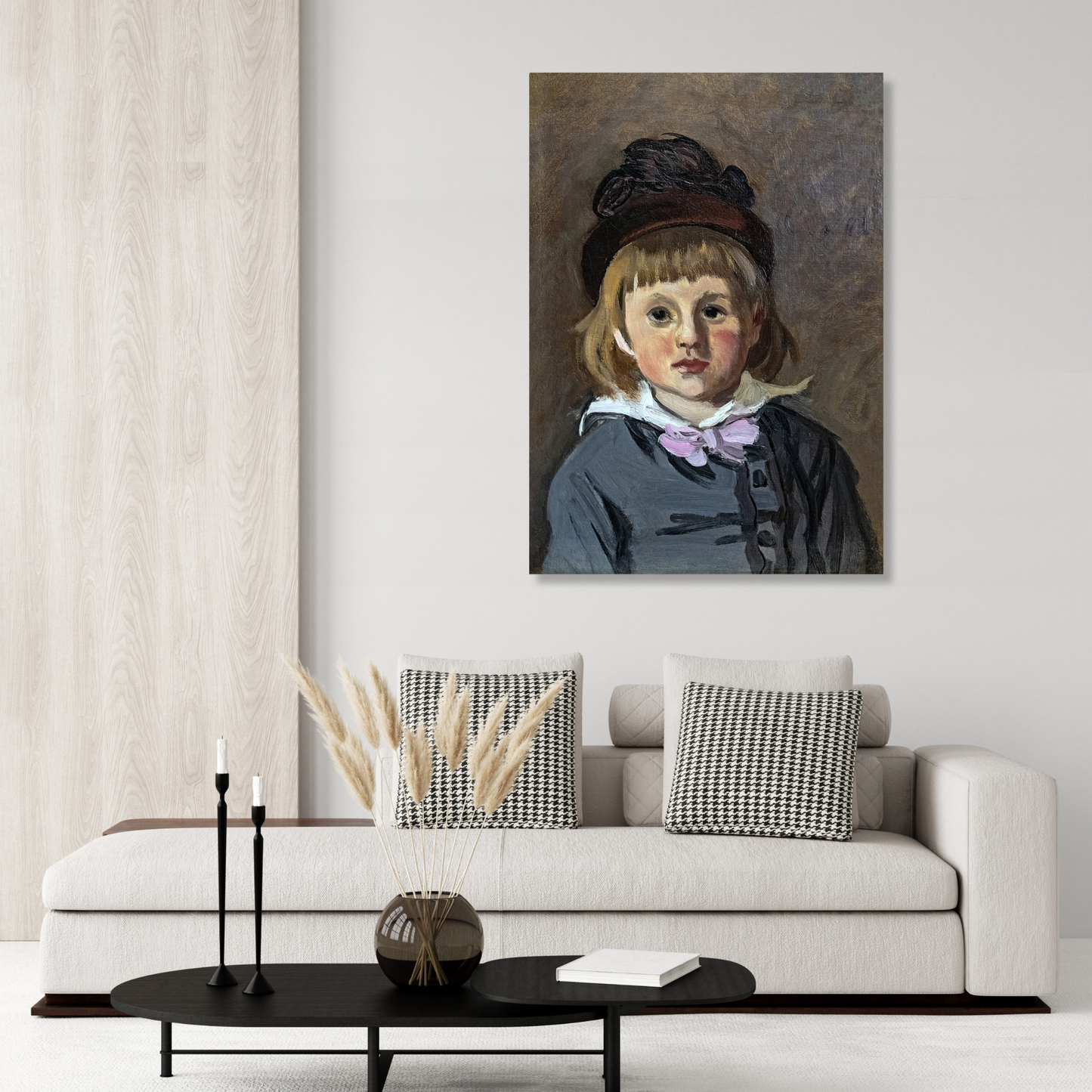 Claude Monet - Portrait of Son Jean Wall Art Canvas Print