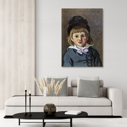 Claude Monet - Portrait of Son Jean Wall Art Canvas Print