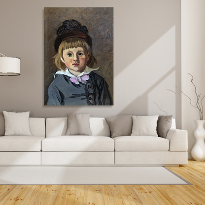 Claude Monet - Portrait of Son Jean Wall Art Canvas Print