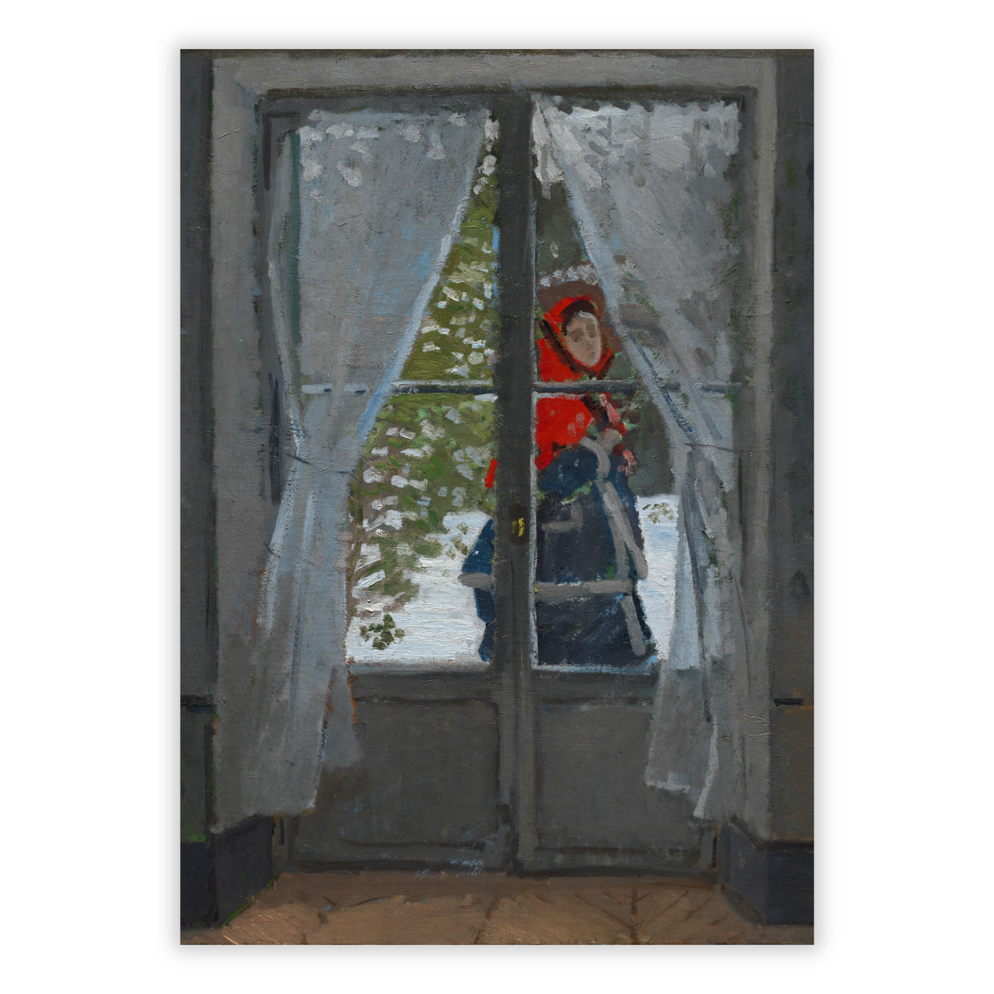 Claude Monet - The Red Kerchief Wall Art Canvas Print