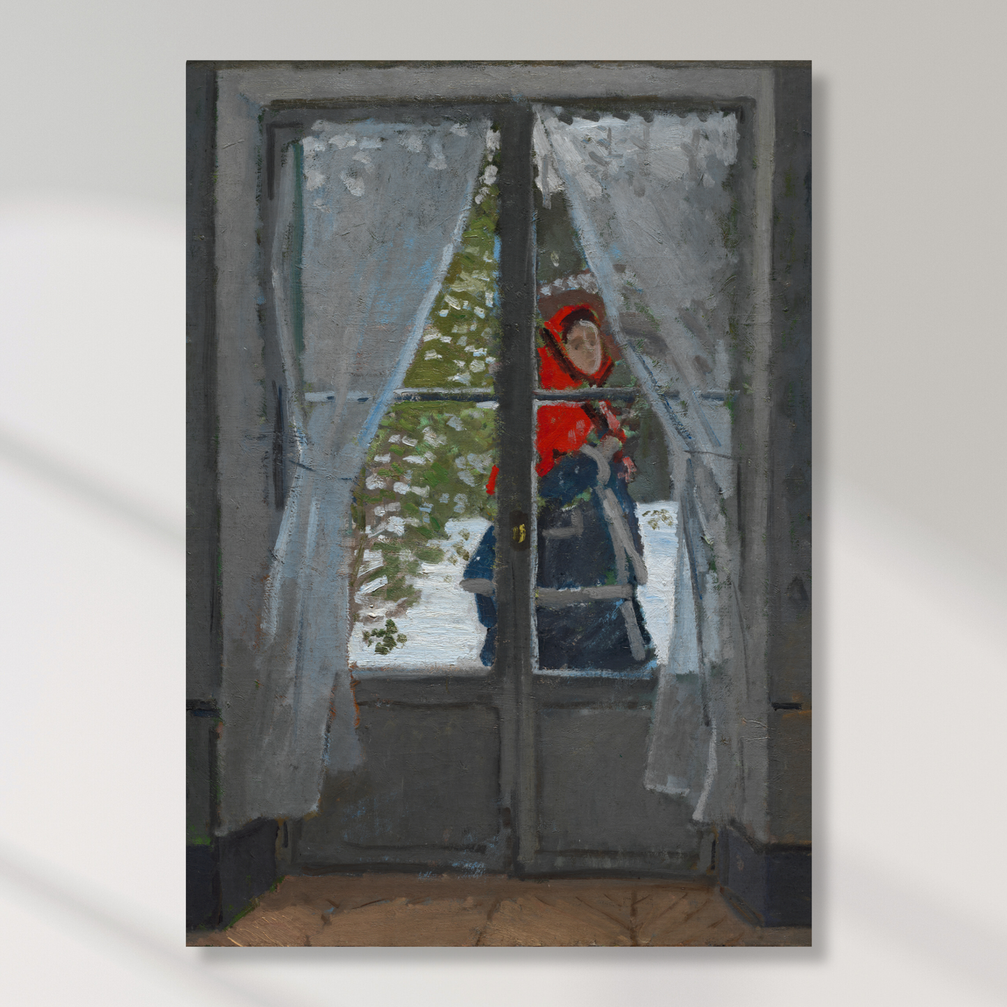 Claude Monet - The Red Kerchief Wall Art Canvas Print