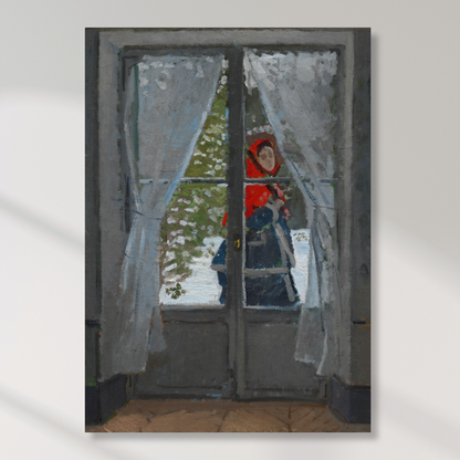 Claude Monet - The Red Kerchief Wall Art Canvas Print
