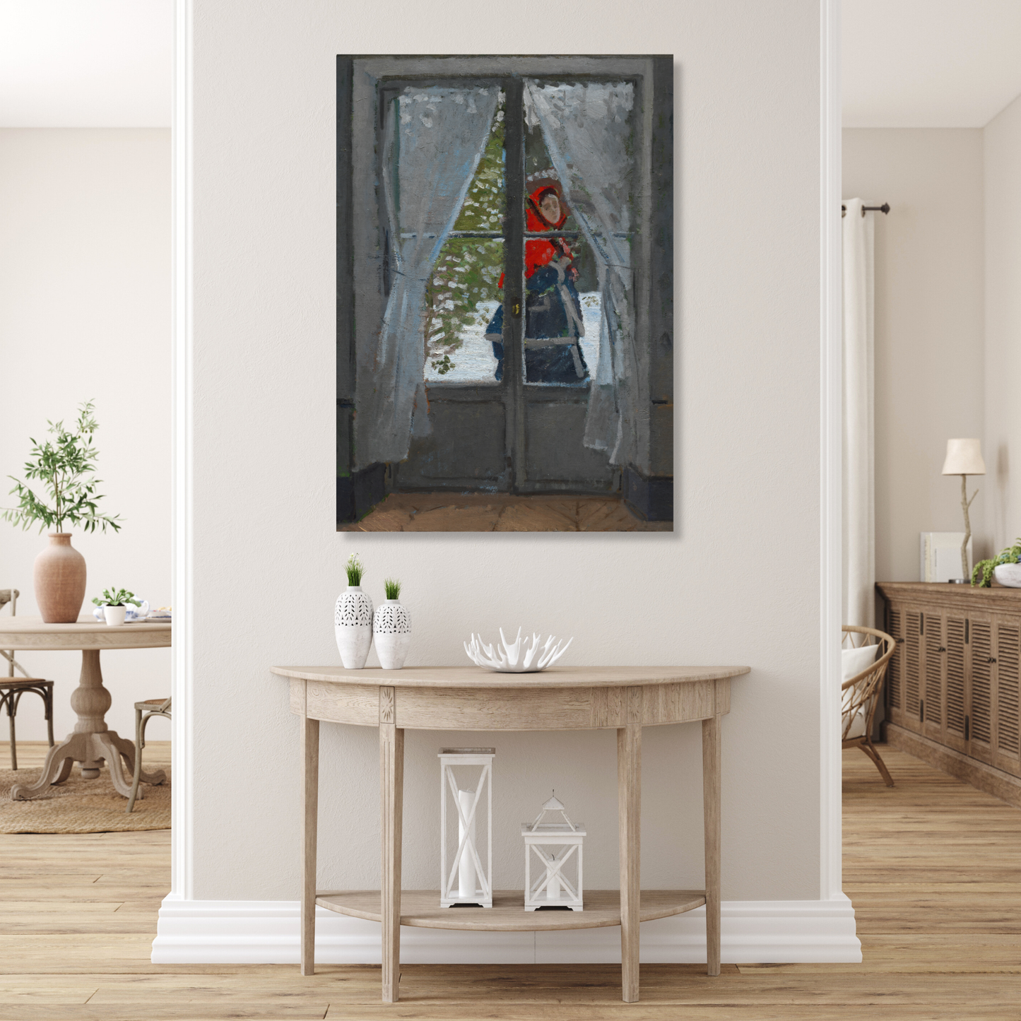 Claude Monet - The Red Kerchief Wall Art Canvas Print