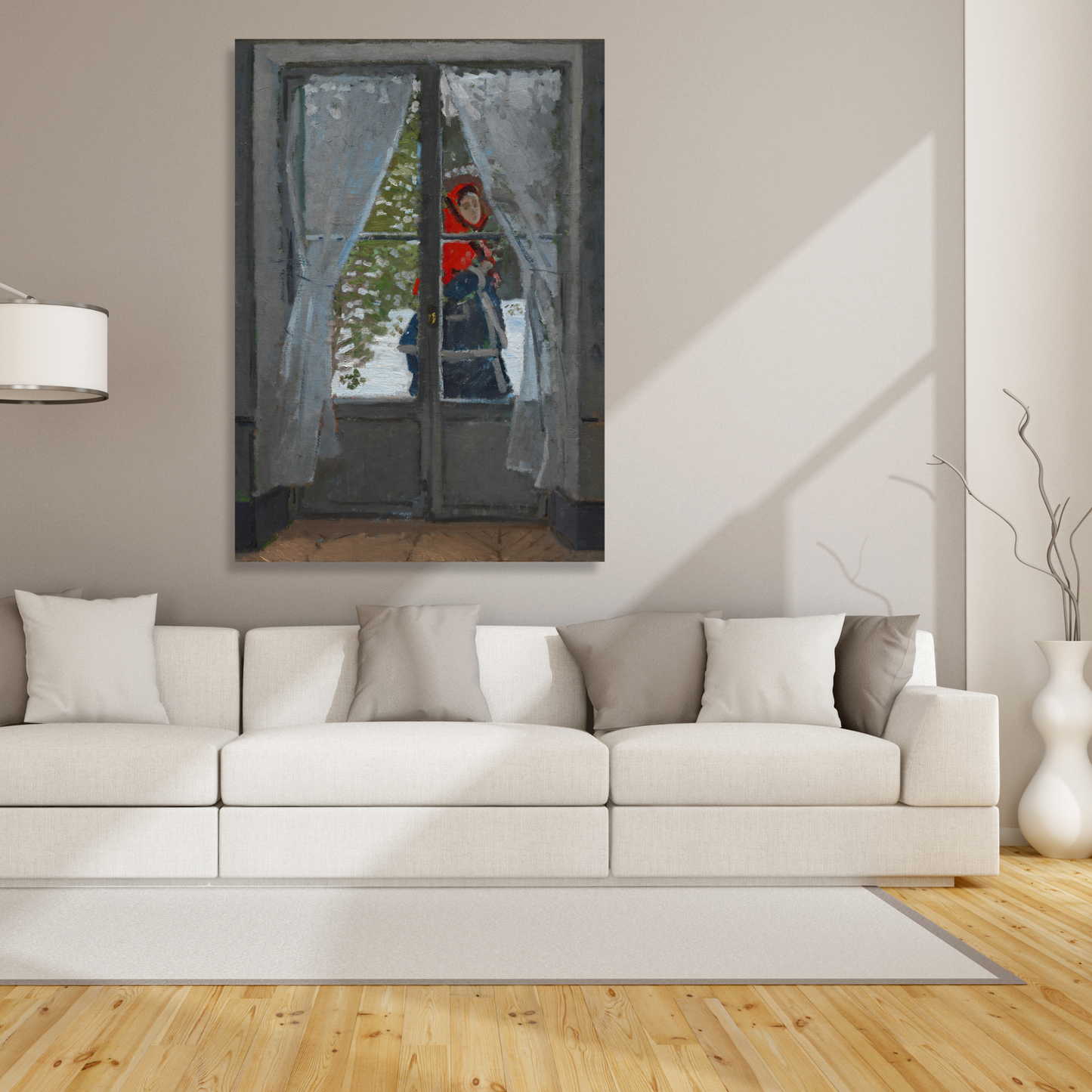 Claude Monet - The Red Kerchief Wall Art Canvas Print