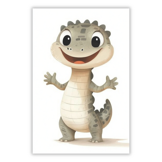 Cornelius Crocodile Canvas Wall Art Print