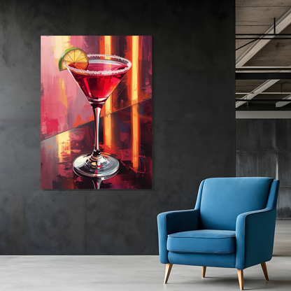 The Cosmopolitan Cocktail Wall Art Canvas Print