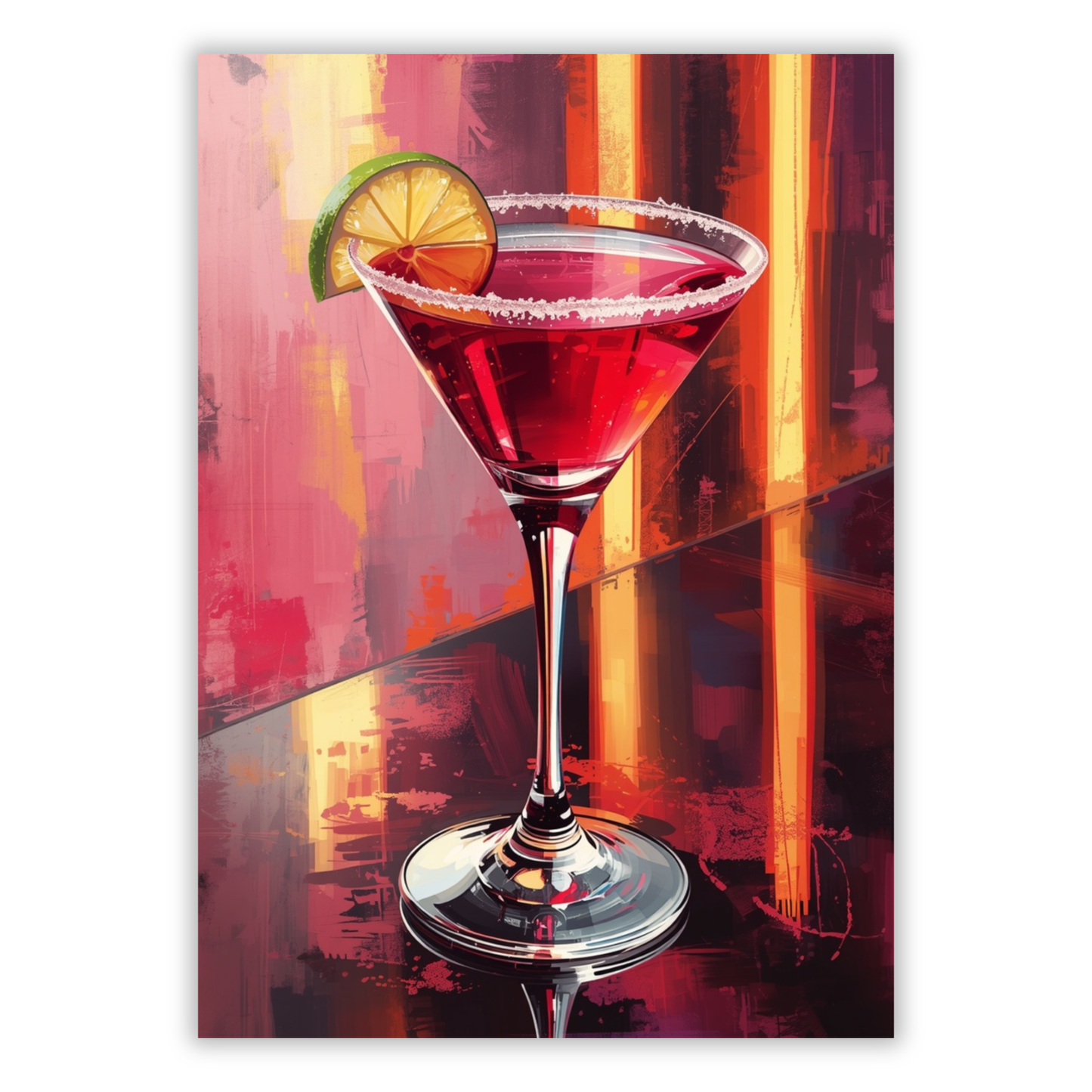 The Cosmopolitan Cocktail Wall Art Canvas Print