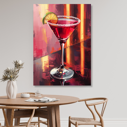 The Cosmopolitan Cocktail Wall Art Canvas Print