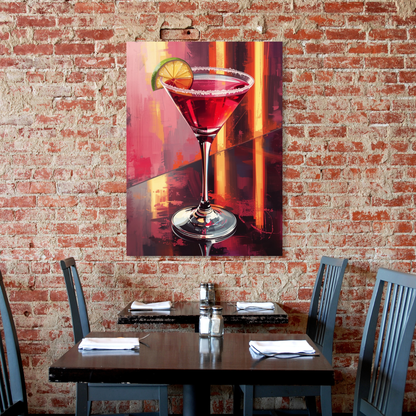 The Cosmopolitan Cocktail Wall Art Canvas Print