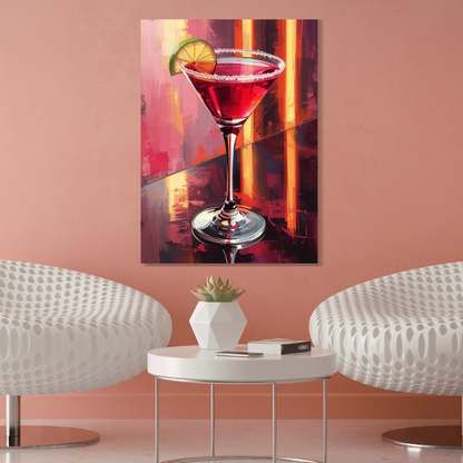 The Cosmopolitan Cocktail Wall Art Canvas Print