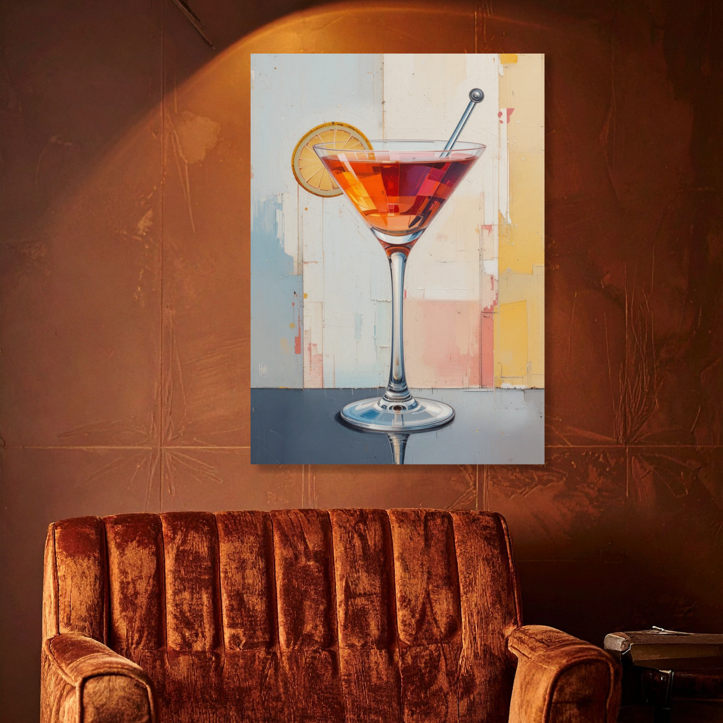 Cosmopolitan Retro Vintage Wall Art Canvas Print