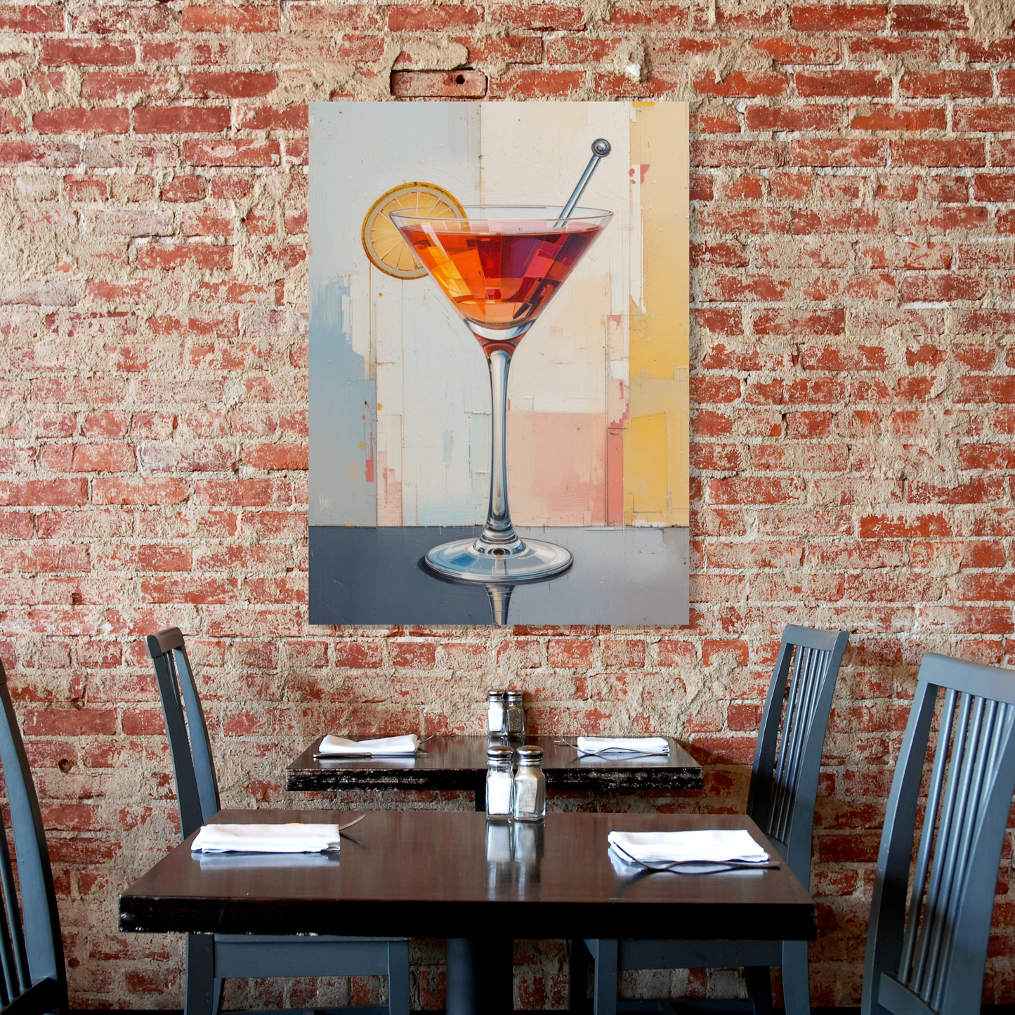 Cosmopolitan Retro Vintage Wall Art Canvas Print