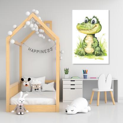 Crawford Crocodile Canvas Wall Art Print