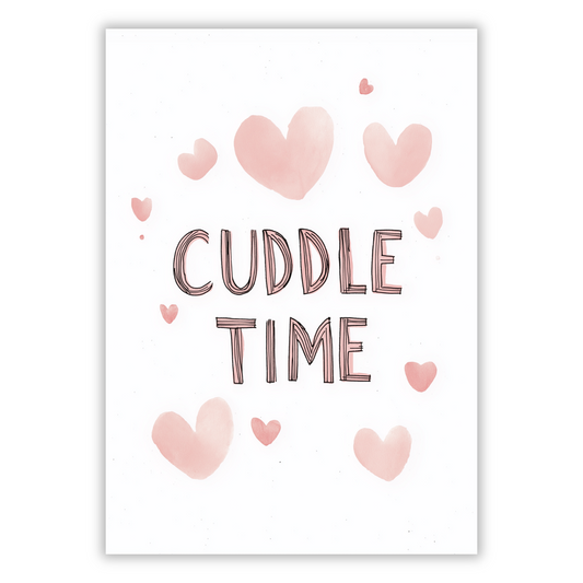 Cuddle Time Canvas Wall Art Print
