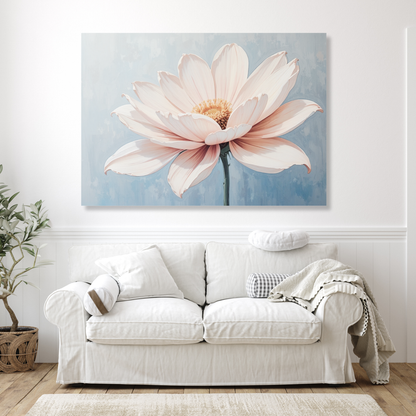 Dainty Petals Floral Wall Art Canvas Print