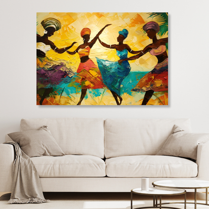 Dance Of Gratitude Wall Art Canvas Print