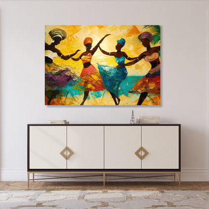 Dance Of Gratitude Wall Art Canvas Print