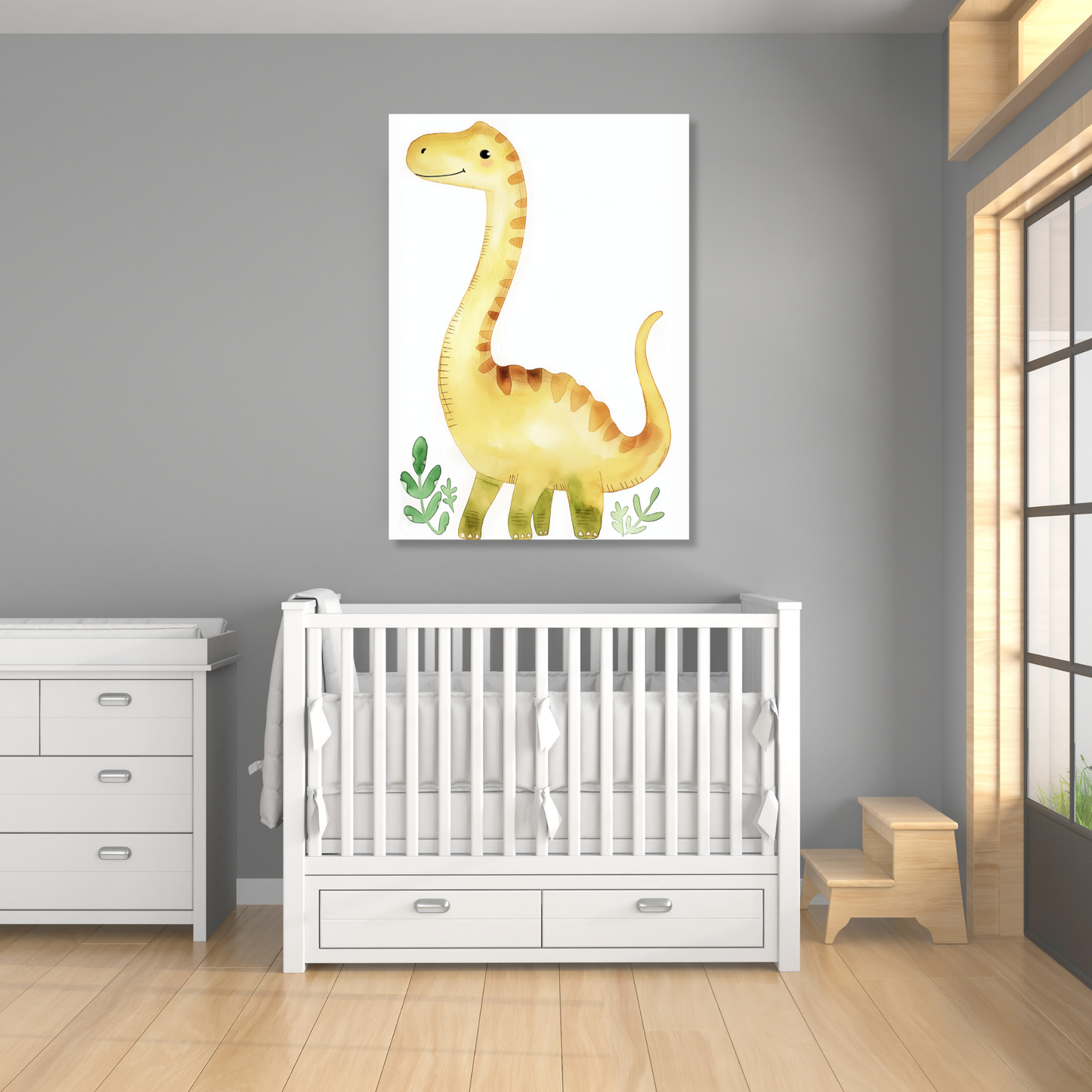 Daphne Dinosaur Canvas Wall Art Print