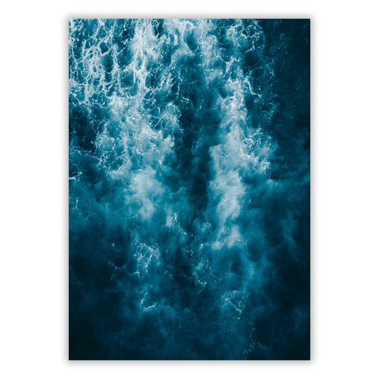 Deep Blue Ocean Wall Art Canvas Print