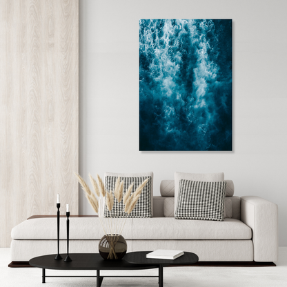 Deep Blue Ocean Wall Art Canvas Print