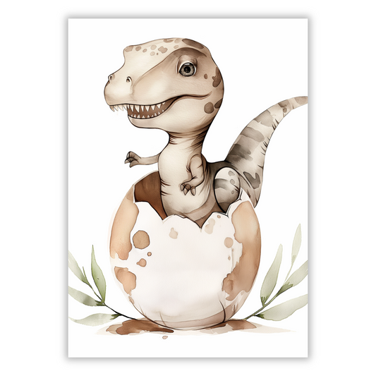 Draco The Dinosaur Canvas Wall Art Print