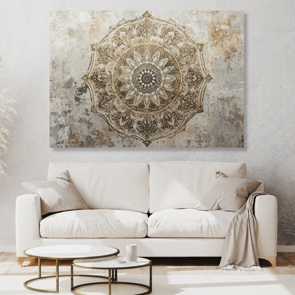 Earth & Spirit Mandala Wall Art Canvas Print